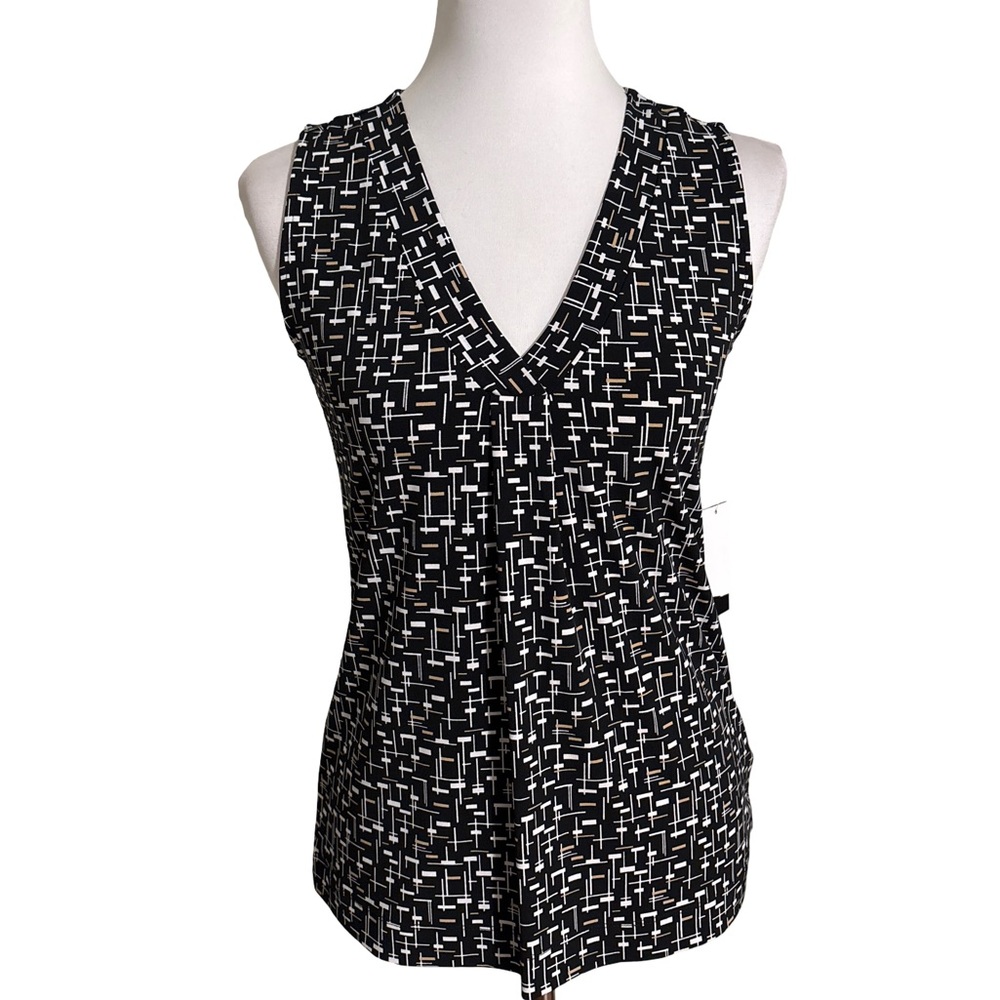 Premise Black and White Patterned Blouse